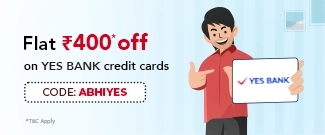 Flat Rs.400 off with Yes Bank Credit Cards